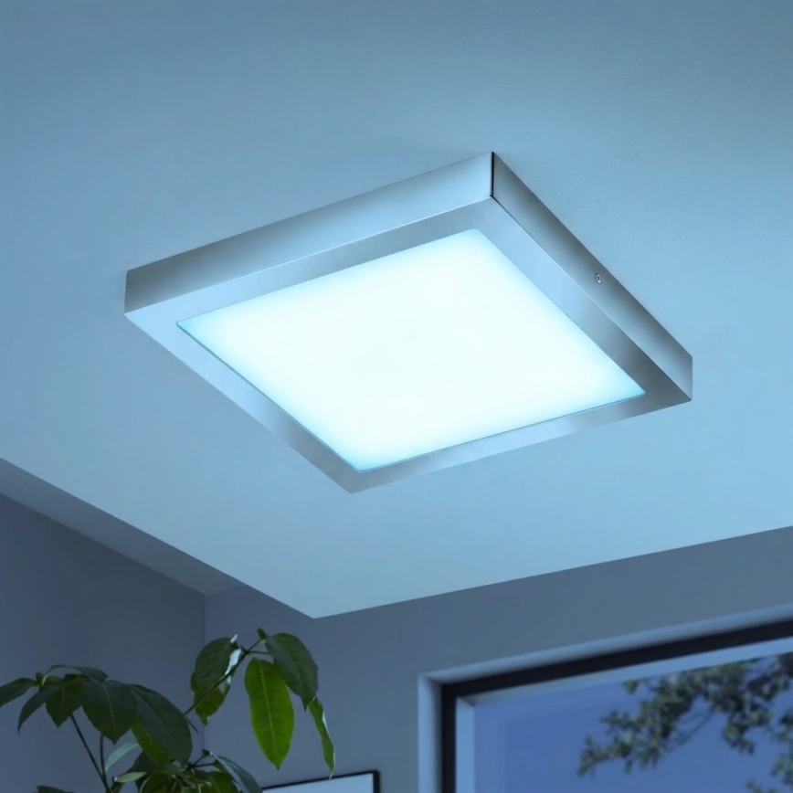 Eglo - LED RGBW zatemnljivo stropno svetilo FUEVA-C LED/21W/230V Bluetooth IP44 30x30 cm