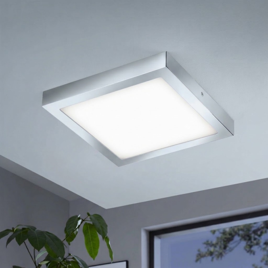 Eglo - LED RGBW zatemnljivo stropno svetilo FUEVA-C LED/21W/230V Bluetooth IP44 30x30 cm