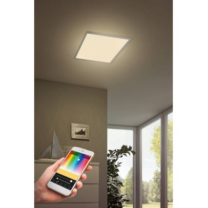 Eglo - LED RGB Zatemnitvena stropna svetilka TURCONA-C LED/20W/230V + Daljinski upravljalnik