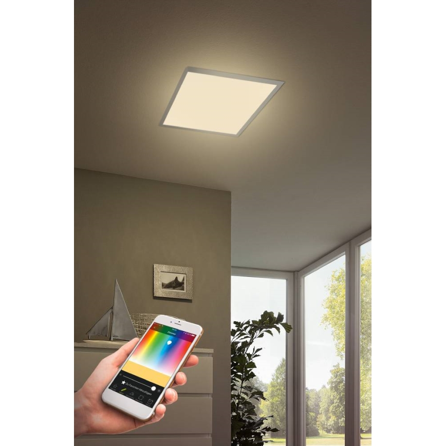 Eglo - LED RGB Zatemnitvena stropna svetilka TURCONA-C LED/20W/230V + Daljinski upravljalnik