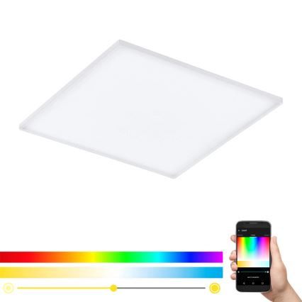 Eglo - LED RGB Zatemnitvena stropna svetilka TURCONA-C LED/30W/230V + Daljinski upravljalnik