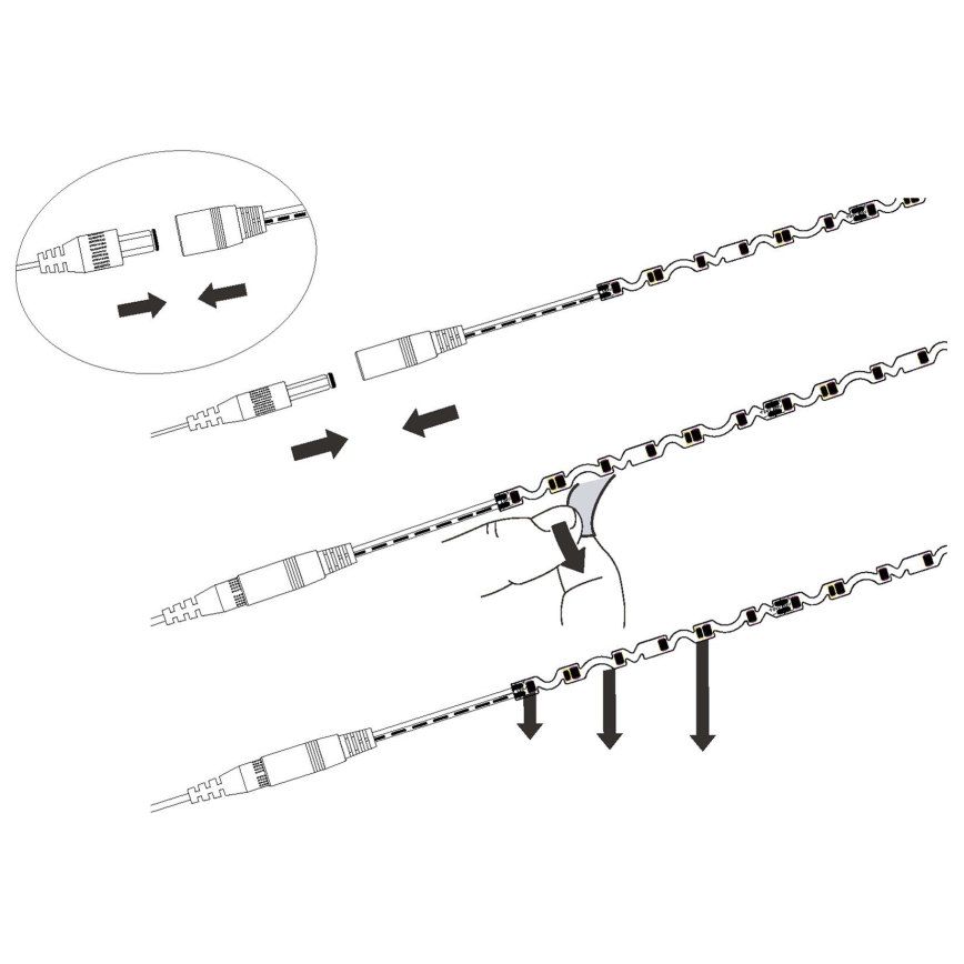 Eglo - LED Trak LED/9,6W/230V/24V 2m