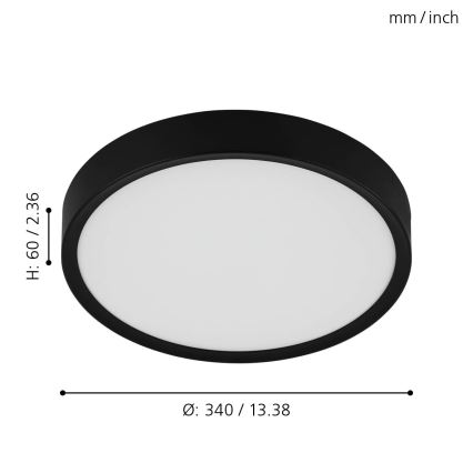 Eglo - LED Stropna svetilka LED/16,8W/230V