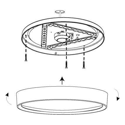 Eglo - LED Stropna svetilka LED/16,8W/230V