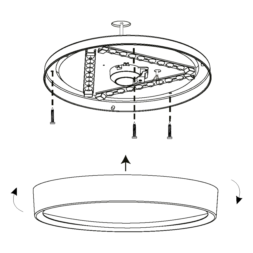 Eglo - LED Stropna svetilka LED/16,8W/230V