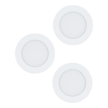 Eglo 98631 - SET 3x LED vgradna stropna svetilka FUEVA LED/5W/230V premer 12 cm
