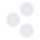 Eglo 98631 - SET 3x LED Vgradna svetilka FUEVA 3xLED/5W/230V