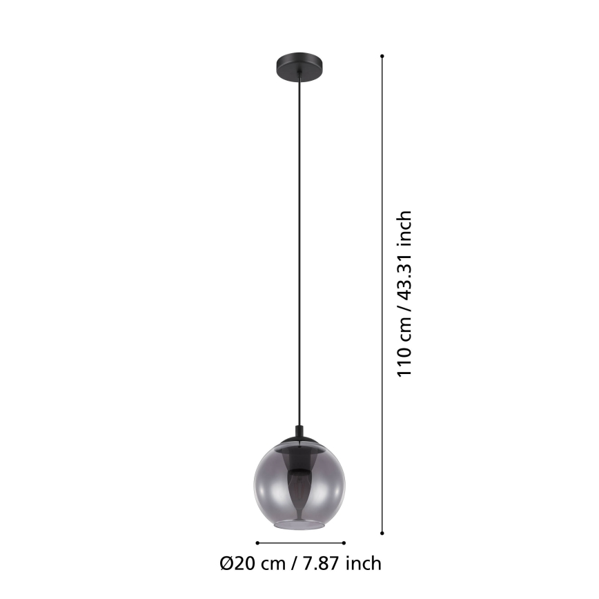 Eglo - Lestenec na vrvici 1xE27/40W/230V