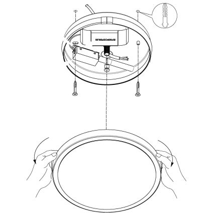 Eglo - LED Stropna svetilka LED/8,6W/230V