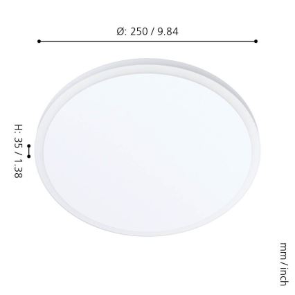 Eglo - LED Stropna svetilka LED/11,4W/230V