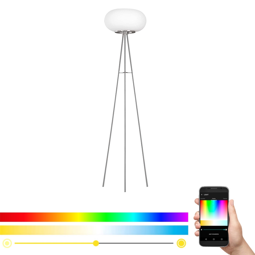 Eglo - LED RGB Zatemnitvena talna svetilka OPTICA-C LED/17W/230V pr. 56 cm