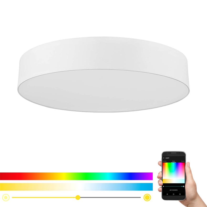 Eglo - LED RGB Zatemnitvena stropna svetilka ROMAO-C LED/42W/230V + Daljinski upravljalnik