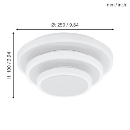 Eglo - LED Stropna svetilka LED/11,4W/230V + LED/8,6W + LED/5,4W