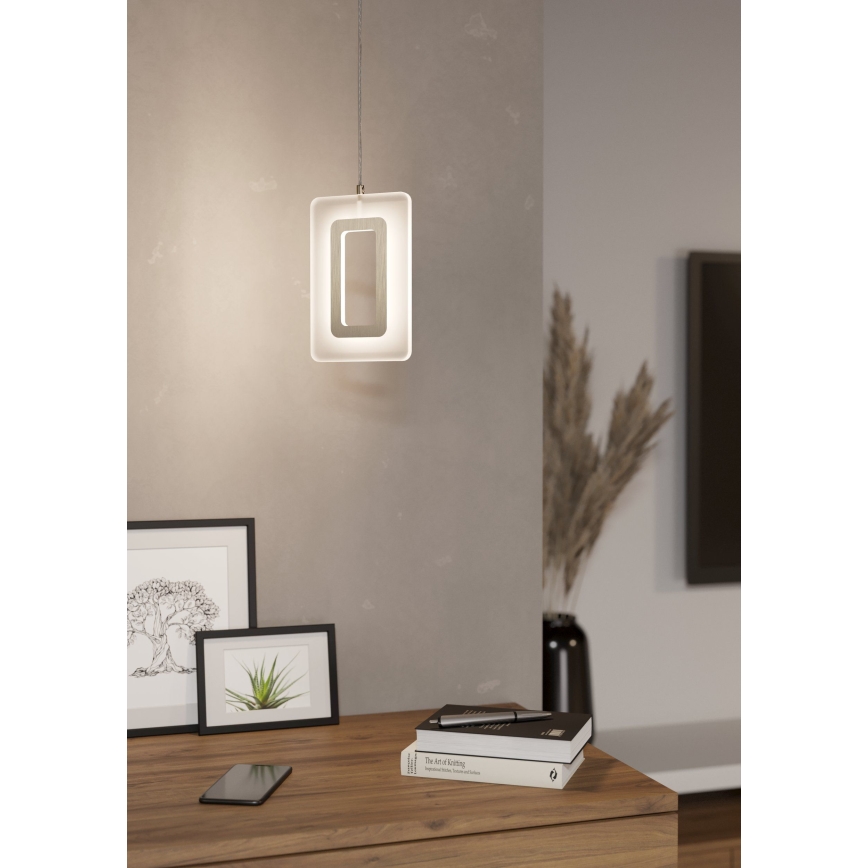 Eglo 98678 - LED viseči lestenec na jekleni vrvi ENALURI LED/5,4W/230V