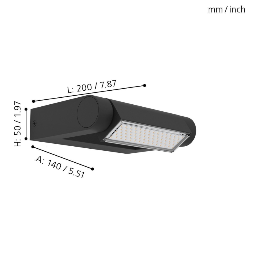 Eglo - LED Zunanja stenska svetilka LED/4,8W/230V IP44