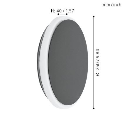 Eglo - LED Zunanja stenska svetilka LED/11,5W/230V IP44