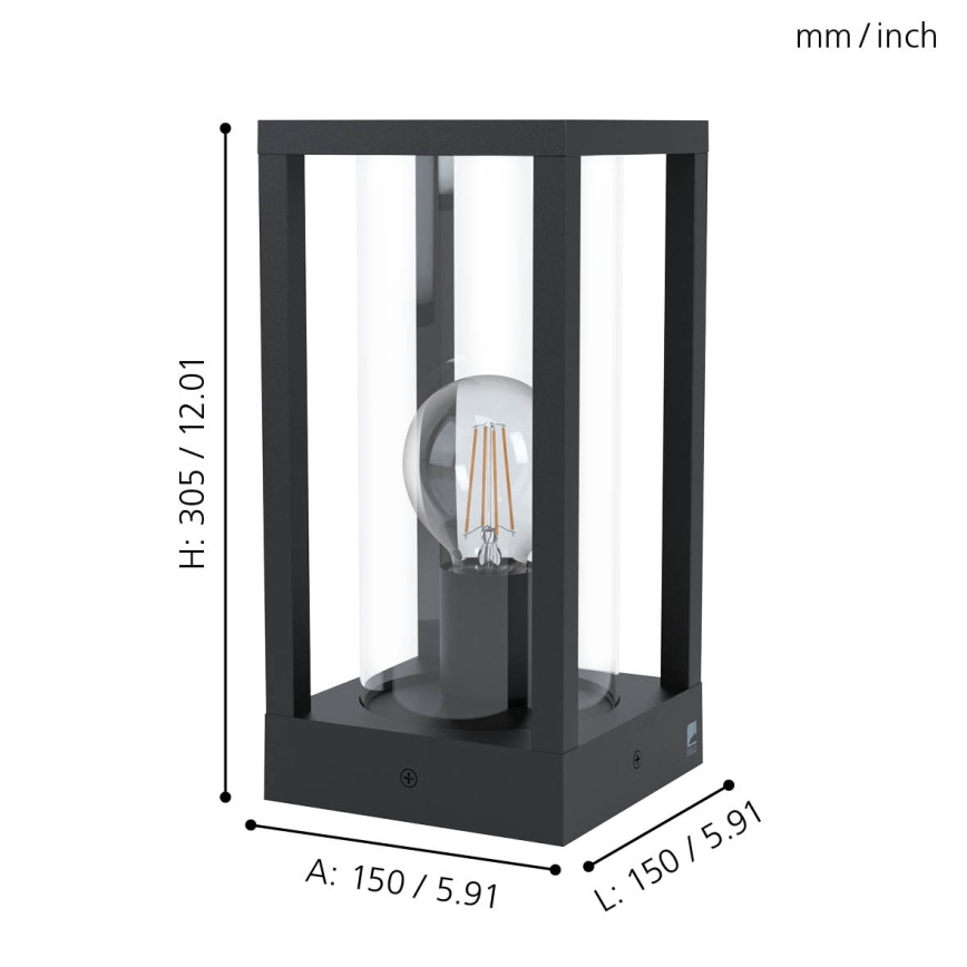 Eglo - Zunanja svetilka 1xE27/40W/230V IP54