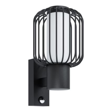Eglo - Zunanja stenska svetilka s senzorjem 1xE27/28W/230V IP44