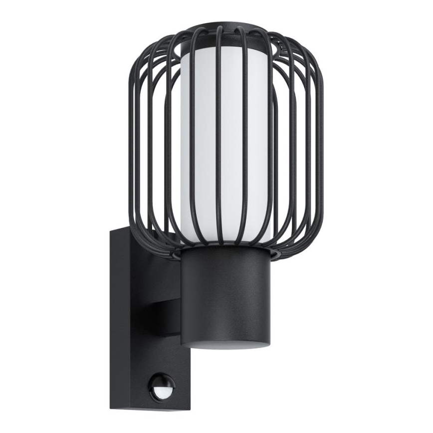 Eglo - Zunanja stenska svetilka s senzorjem 1xE27/28W/230V IP44