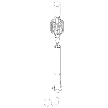 Eglo - Zunanja svetilka 1xE27/28W/230V IP44