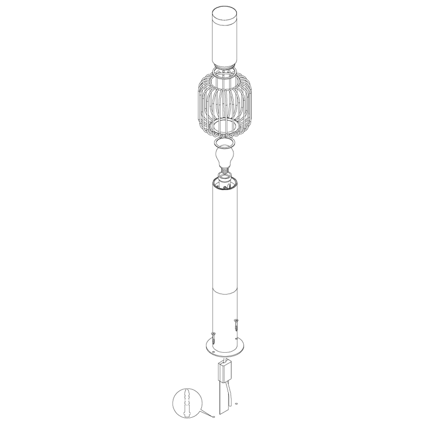 Eglo - Zunanja svetilka 1xE27/28W/230V IP44