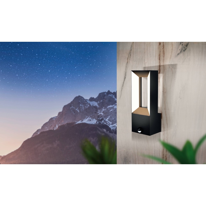 Eglo - LED Zunanja svetilka s senzorjem 2xLED/5W/230V IP44