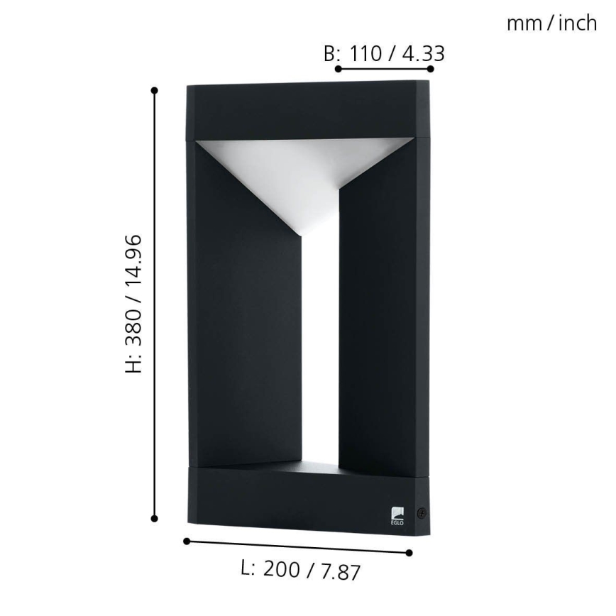 Eglo - LED Zunanja stenska svetilka LED/10W/230V IP54