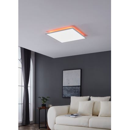 Eglo - RGBW Stropna svetilka z možnostjo zatemnitve LED/32,5W/230V 2700-6500K 60x60 cm + Daljinski upravljalnik