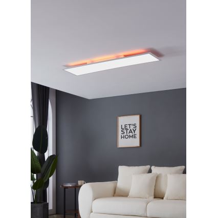 Eglo - RGBW Stropna svetilka z možnostjo zatemnitve LED/32,5W/230V 2700-6500K 120x30 cm + Daljinski upravljalnik