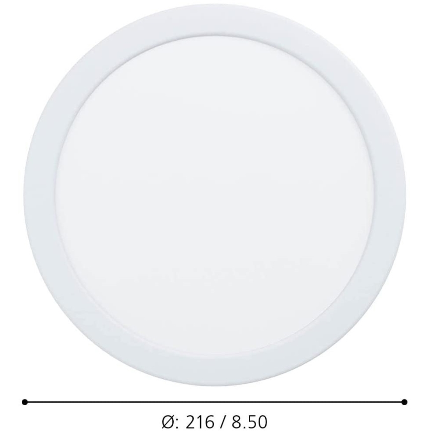 Eglo - LED Zatemnitvena kopalniška vgradna svetilka LED/16,5W/230V IP44 ZigBee