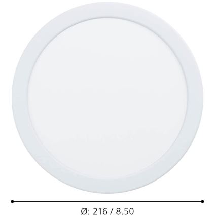 Eglo - zatemnljivo kopalniško vgradno stropno LED svetilo 16,5W/230V IP44 ZigBee, premer 21,6 cm
