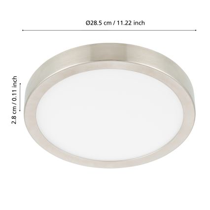 Eglo - LED Zatemnljivo kopalniško stropno svetilo LED/19,5W/230V 2700-6500K IP44 ZigBee premer 28,5 cm