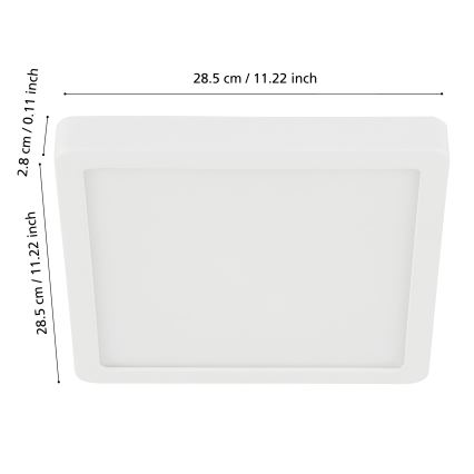 Eglo - LED Zatemnitvena kopalniška stropna svetilka LED/19,5W/230V 2700-6500K IP44 ZigBee