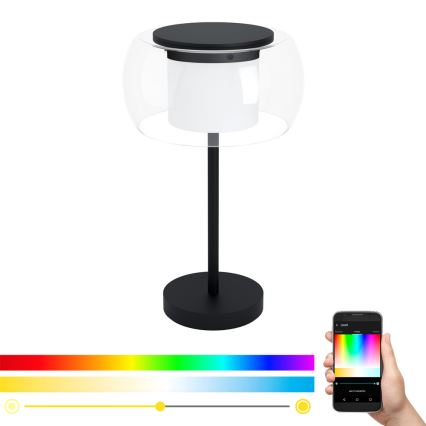 Eglo 99024 - LED RGB namizna svetilka BRIAGLIA-C, z regulacijo svetlosti, LED/15W/230V