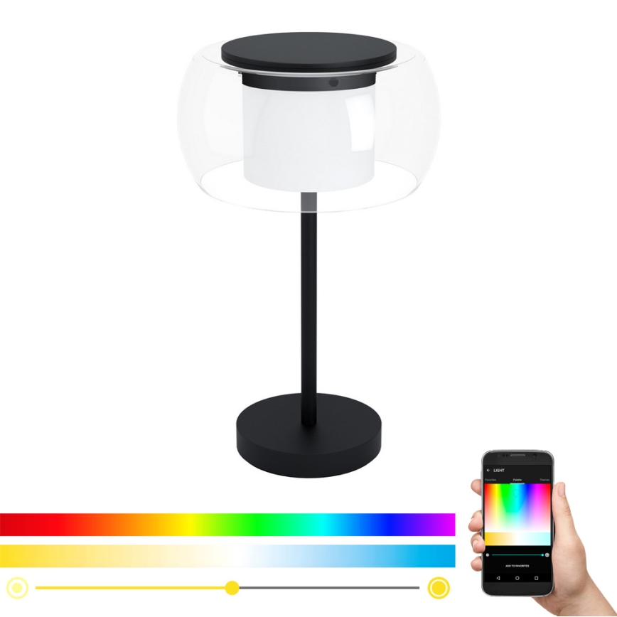 Eglo 99024 - LED RGB namizna svetilka BRIAGLIA-C, z regulacijo svetlosti, LED/15W/230V