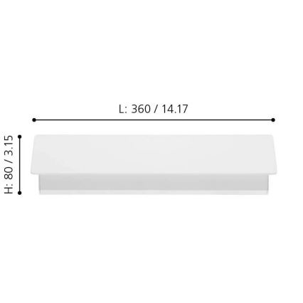 Eglo - LED Stenska svetilka LED/12W/230V