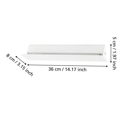 Eglo - LED Stenska svetilka LED/12W/230V