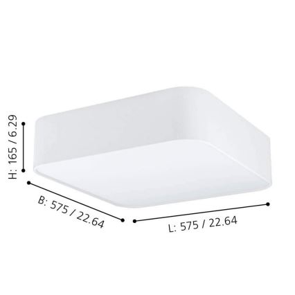 Eglo - Stropna svetilka 5xE27/25W/230V