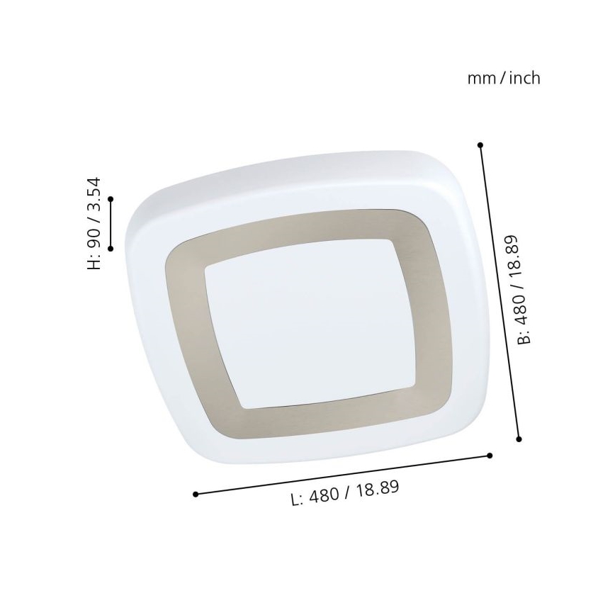 Eglo - LED Stropna svetilka LED/22W/230V