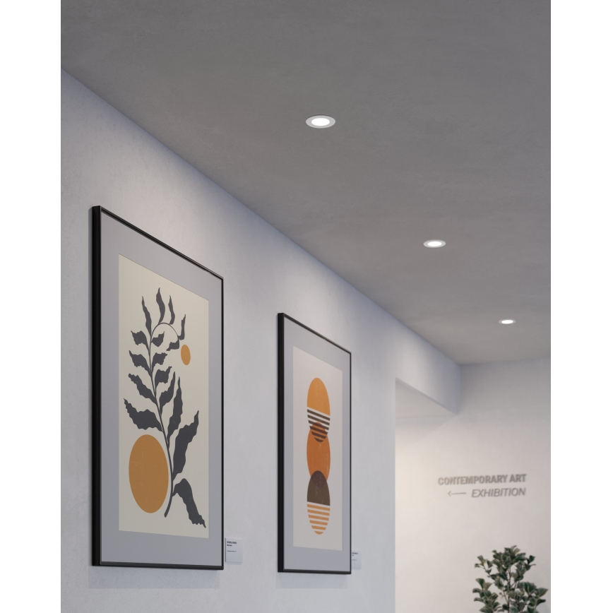 Eglo - KOMPLET 3x LED vgradna stropna svetilka FUEVA 5 LED/2,7W/230V premer 8,6 cm
