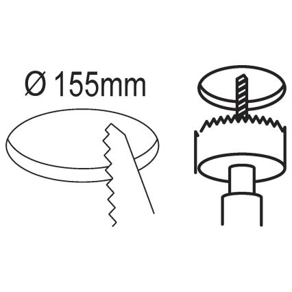 Eglo - vgradna stropna LED svetilka, 5 LED/10,5 W/230 V, premer 16,6 cm