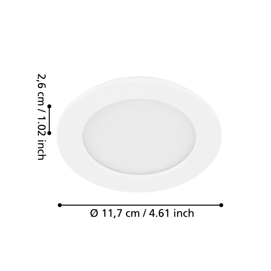 Eglo - LED Vgradna svetilka LED/5,5W/230V