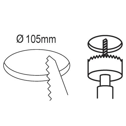 Eglo - LED Zatemnitvena vgradna svetilka/5,5W/230V