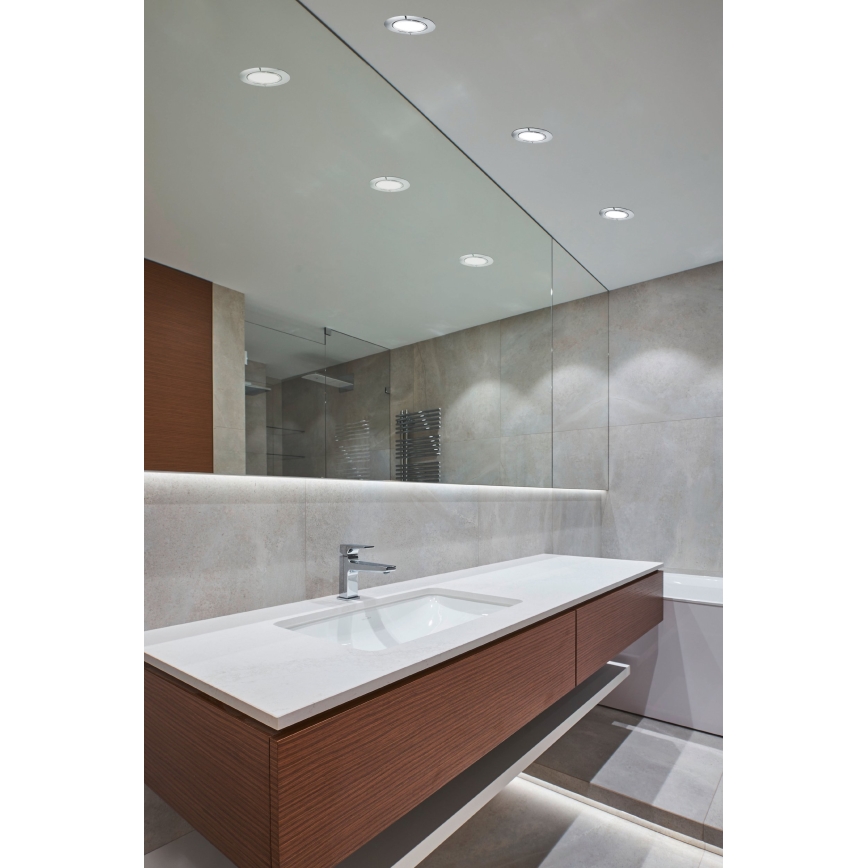 Eglo - LED kopalniško vgradno stropno svetilo LED/2,7W/230V IP44 premer 8,6 cm