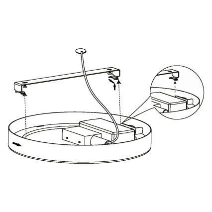 Eglo - LED Stropna svetilka LED/10,5W/230V