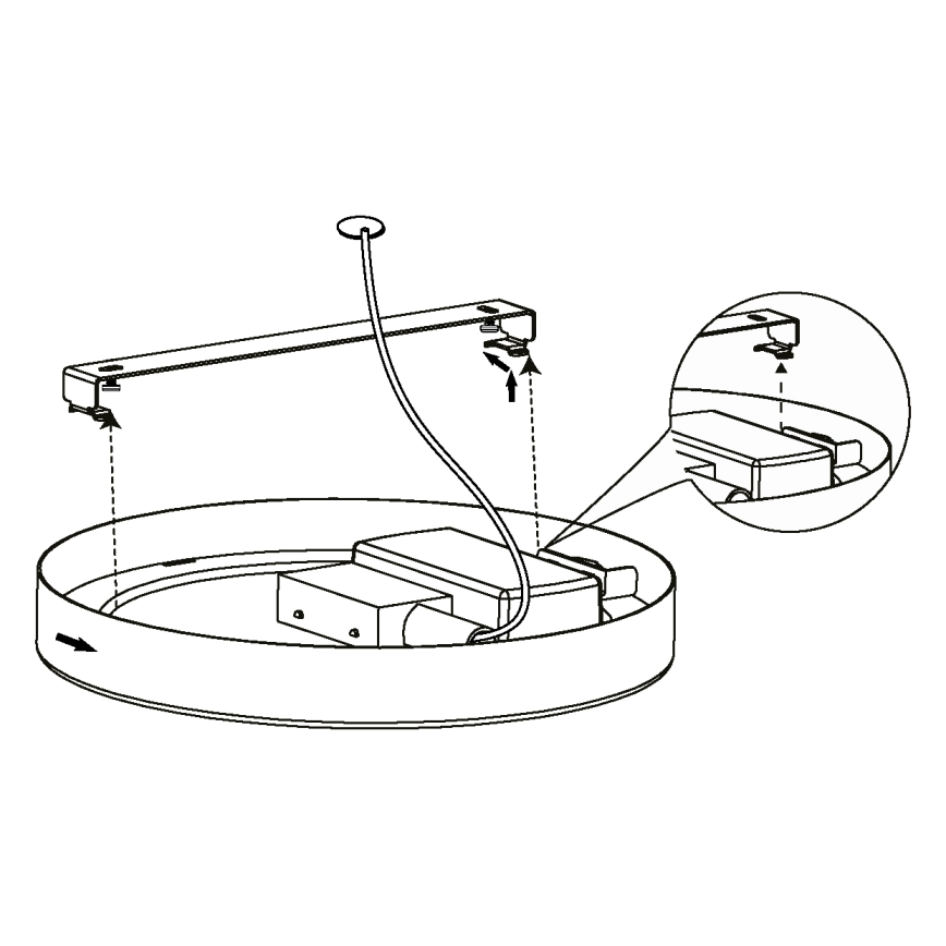 Eglo - LED Stropna svetilka LED/16,5W/230V