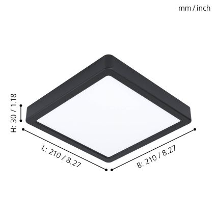 Eglo - LED Stropna svetilka LED/16,5W/230V