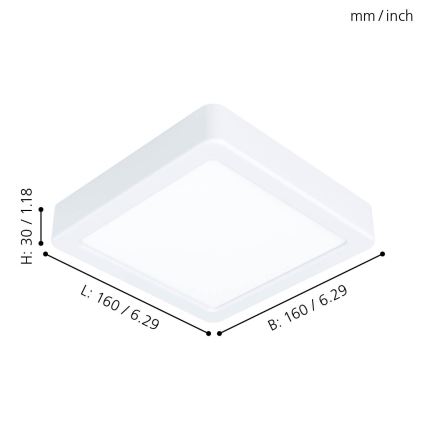 Eglo - LED Stropna svetilka LED/10,5W/230V