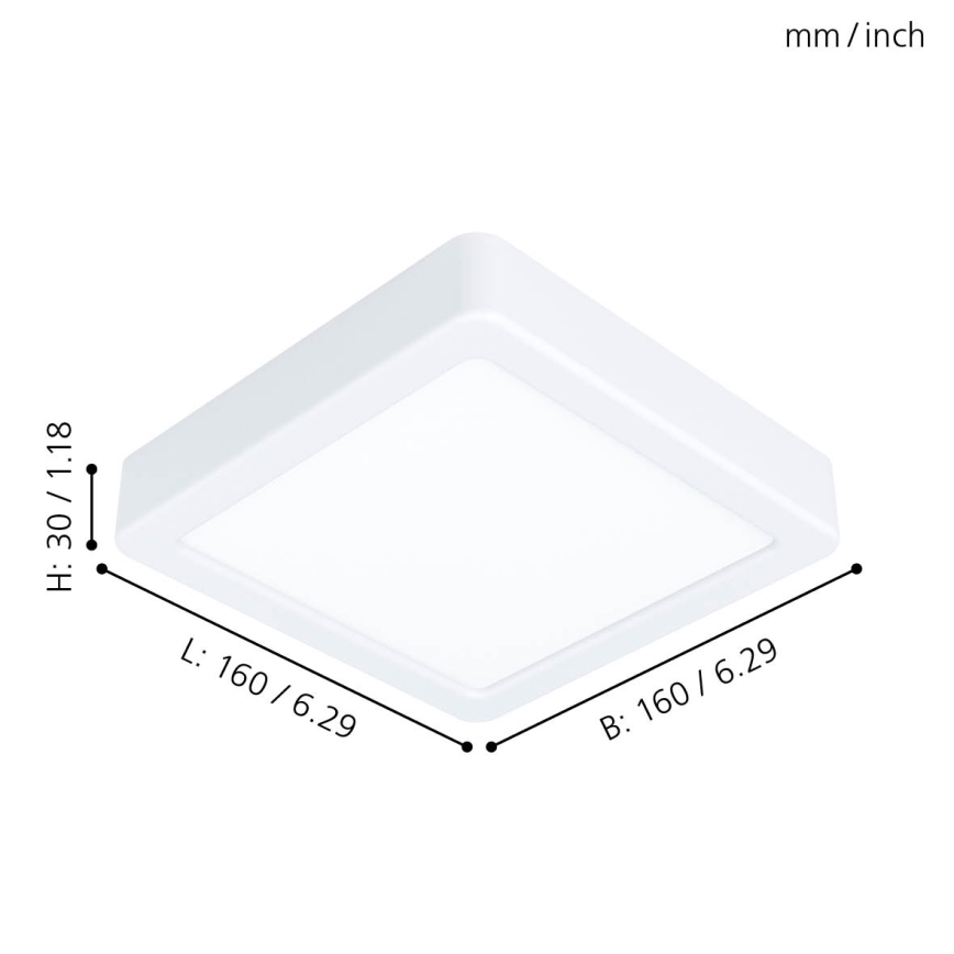 Eglo - LED Stropna svetilka LED/10,5W/230V