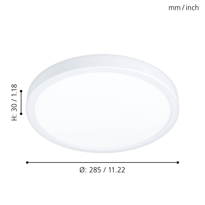 Eglo - LED Kopalniška stropna svetilka LED/20W/230V IP44